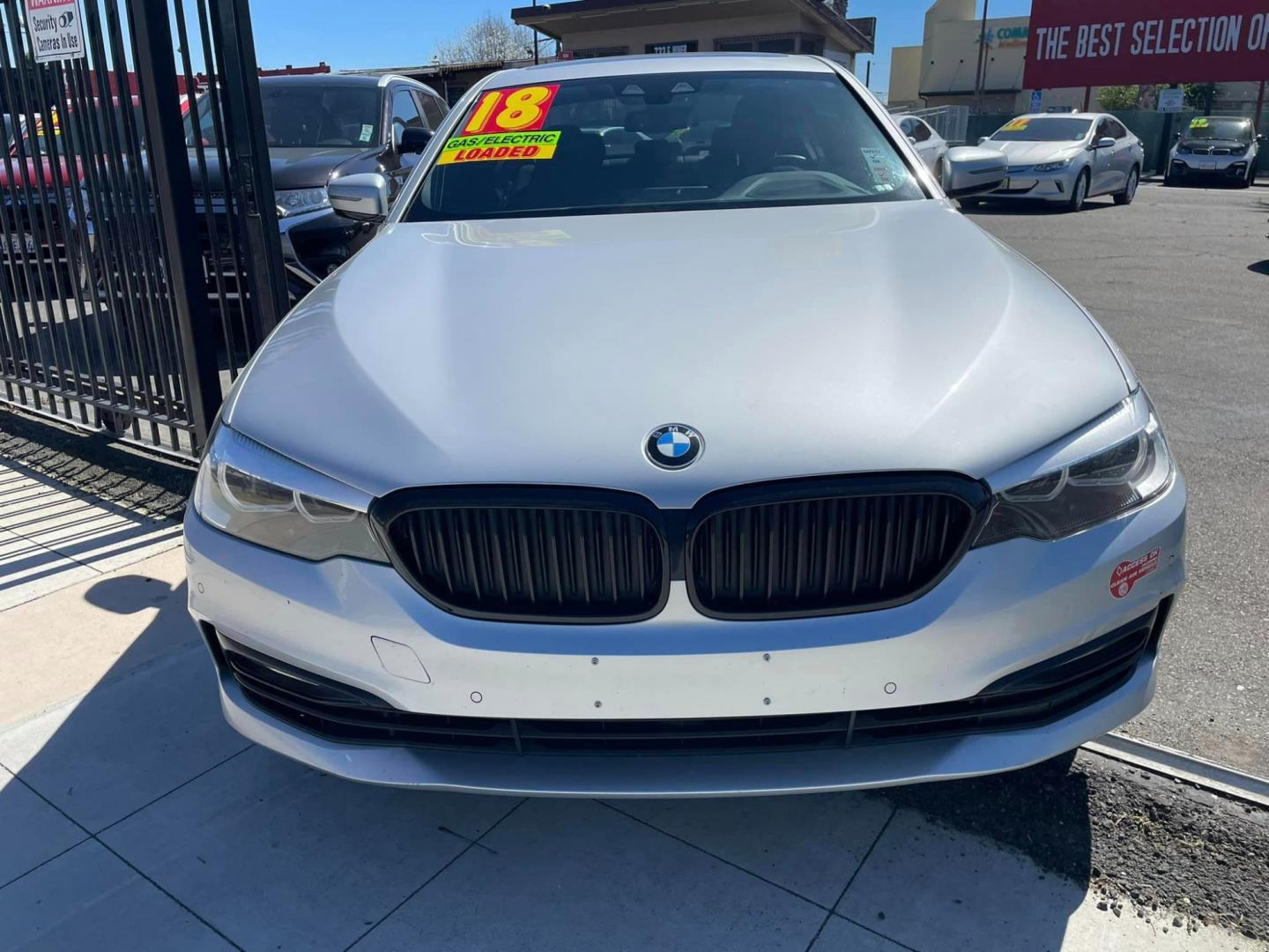 2018 SILVER /BLACK BMW 5-Series 530e iPerformance (WBAJA9C55JB) with an 2.0L L4 DOHC 16V TURBO HYBRID engine, 8A transmission, located at 744 E Miner Ave, Stockton, CA, 95202, (209) 944-5770, 37.956863, -121.282082 - PLUS TAXES AND FEES - Photo#2